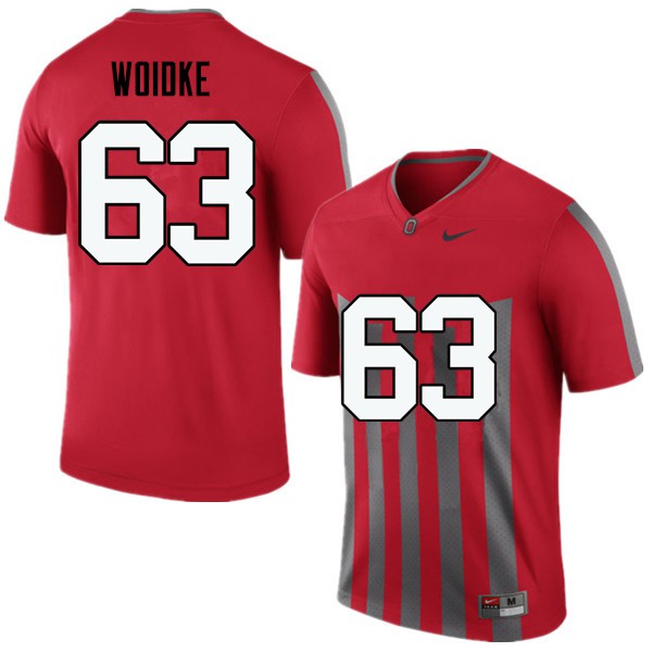 Ohio State Buckeyes #63 Kevin Woidke Men Stitch Jersey Throwback